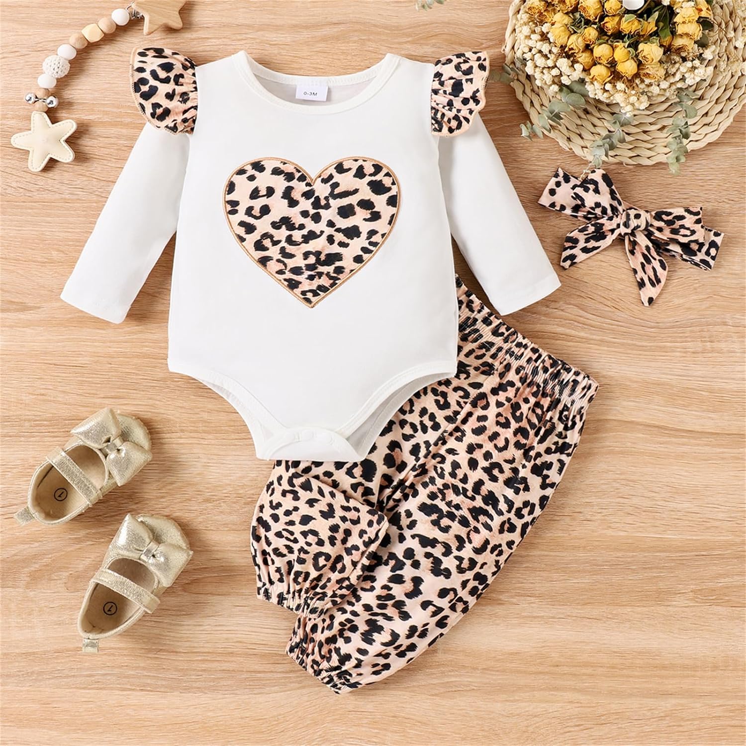PATPAT Baby Girl Clothes Long Sleeve Outfits Set Baby Girl Trousers Set - Image 9